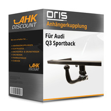 Für Audi Q3 Sportback 06.2019-jetzt ORIS Anhängekupplung abnehmbar NEU