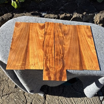Curly Hawaiian Koa 6 Piece Concert Ukulele Making Set