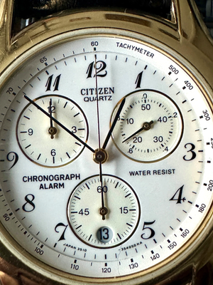 JR西日本 鉄道時計(腕時計) CITIZEN デジタル Vintage Citizen 3510 Quartz Alarm Watch Japan Movement, Assembled