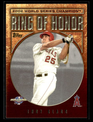 #ad #ad 2009 Topps #RH30 Troy Glaus Ring of Honor Card Los Angeles Angels $1.69