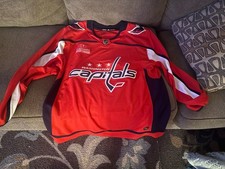 NWT Adidas Washington Capitals Authentic Red Sewn Hockey Jersey Men's Size XL 54
