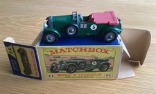 Vintage Boxed Matchbox Models Of Yesteryear 1929 4.5 Litre Bentley Y-5