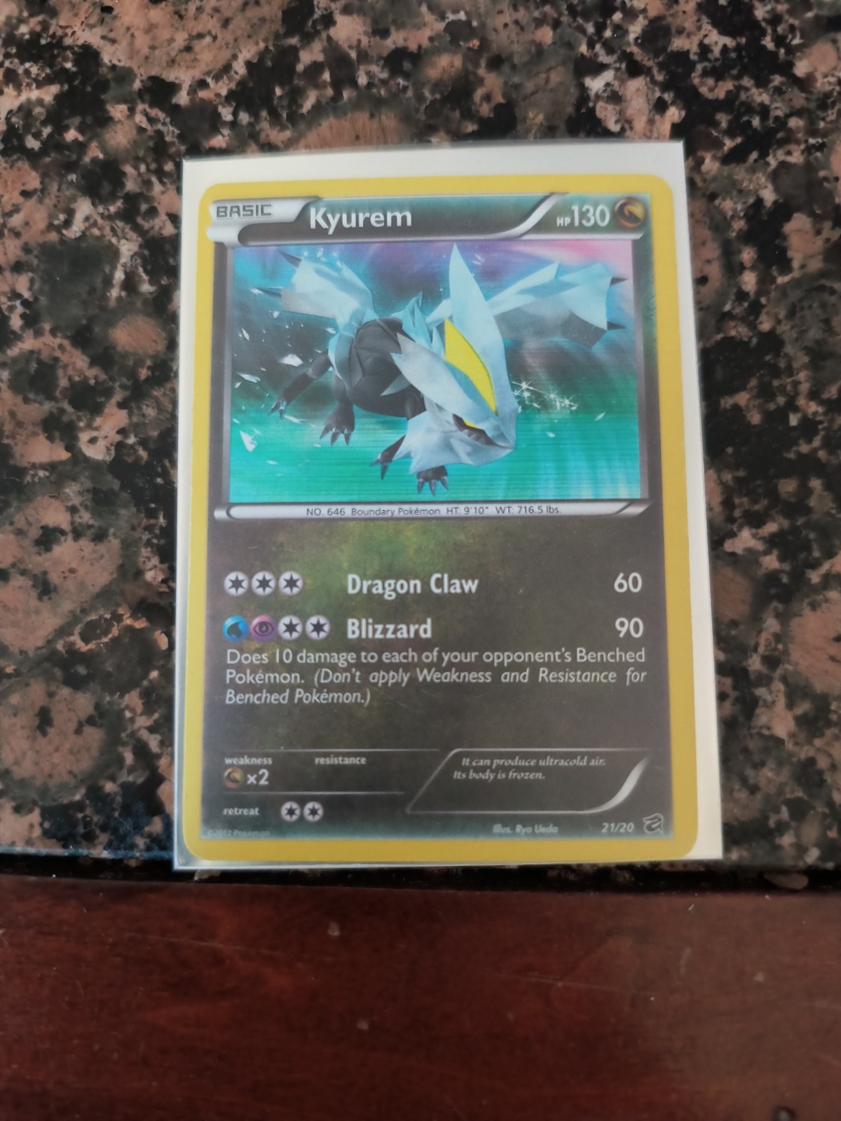 Pokemon TCG Kyurem Dragon Vault 21/20 Secret Rare Holo Card