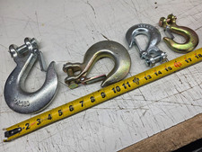Various Size Clevis Slip Hook with Latch Galvanized Steel Grade 70 Finish Varies