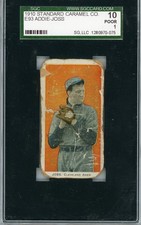 1910 E93 Standard Caramel Addie Joss SGC 1 Cleveland 