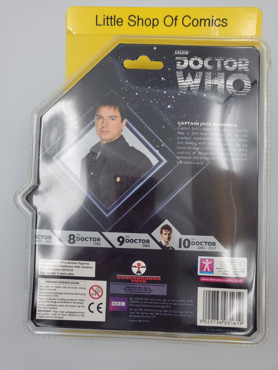 Doctor Who Captain Jack Harkness Long Coat with Revolver Action Figure