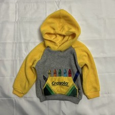 Vintage Crayola Crayons Fleece Hoodie; Size 2T
