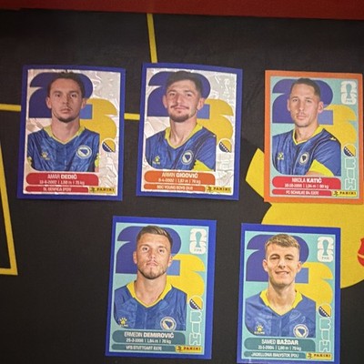 Panini World Cup 2026 Bosnia and Herzegovina Blue Crumple, Blue/Orange Parallels