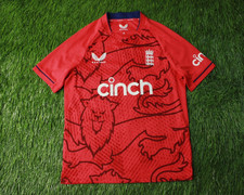 ENGLAND NATIONAL TEAM rare CRICKET SHIRT JERSEY CASTORE ORIGINAL SIZE YOUNG L