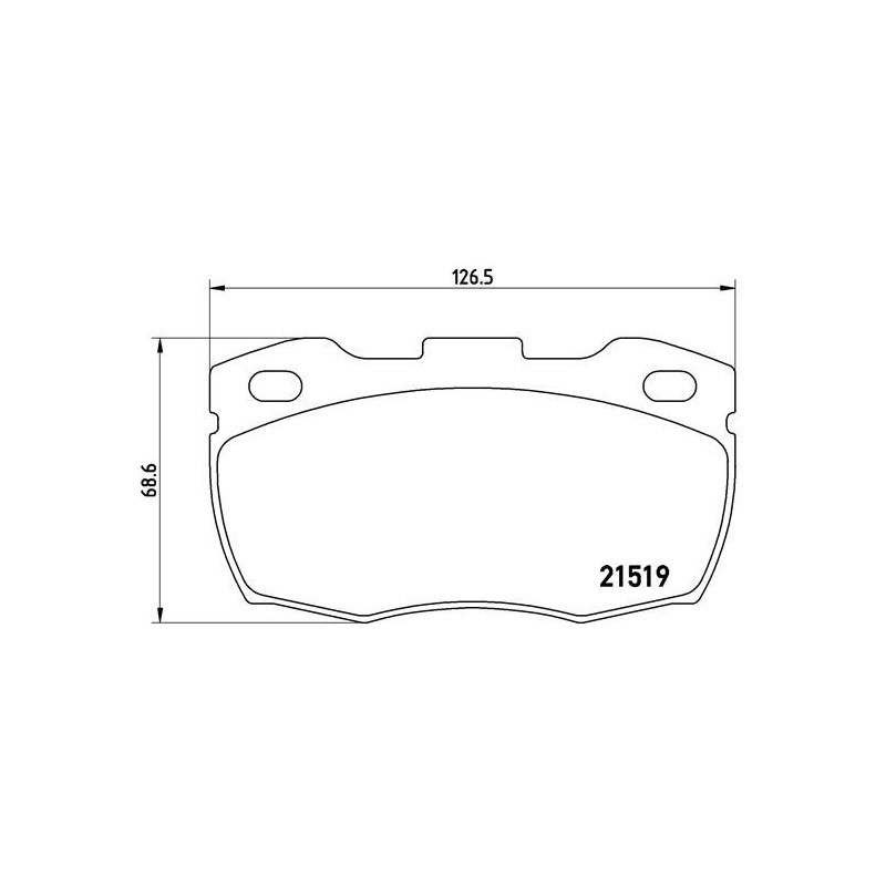 Juego Pastillas de Freno de Disco 17MM BREMBO para U.a. Land Rover Defender - Imagen 2