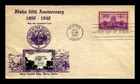 US COVER IDAHO STATEHOOD 50TH ANNIVERSARY FDC SCOTT 896 CROSBY PHOTO CACHET
