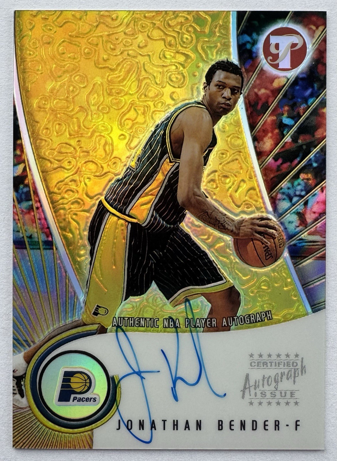 2001 Topps Pristine Auto Jonathan Bender #A-JB