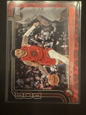 2025-26 Topps Anfernee Simons Team Color Border Logo Variation, Case Hit! 