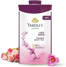 Yardley London Lace Sati Perfumed Beauty Talcum Powder Small Size 100g UK