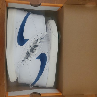M8,W9.5,Nike Men/Women's Blazer '77 Vintage Mid 'White/ Royal Shoes CZ1055124