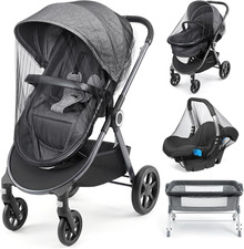 Baby Mosquito Net 3-Pack for Strollers, Car Seats Bassinets