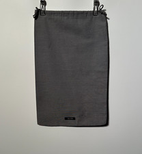 MIU MIU 13.5x8.5 Grey  Black White Label Dust Bag - 1 piece - Good