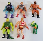 Y-387 VINTAGE 1980S MASTERS OF THE UNIVERSE FIGURES-SKELETOR, HE-MAN, WHIPLASH+!