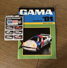 GAMA KOLLEKTION MODELL-SPIELZEUG 1981 CATALOG & BROCHURE IN VERY GOOD CONDITION.