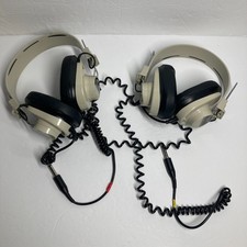 Califone 2924AV-P Headphones with Coiled Cable 3.5mm Adapter Set of 2 USED