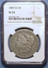 1889 Carson City $1 Morgan Dollar Certified VF 25 NGC/ Great Key in Morgan set