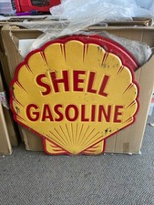 LARGE 36" x 36" Shell Gasoline Gas & Oil Reproduction Metal Sign, Barn Garage
