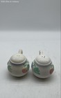 Ceramic Salt and Pepper Shakers Set 2pc Fruit Relief Made in Taiwan Vintage — photo 3