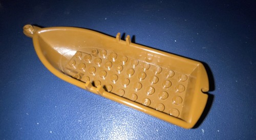 LEGO Parts 1x 2551 Brown Boat, 14 x 5 x 2 with Oarlocks and 2 Hollow Studs 4709 - Picture 2 of 3