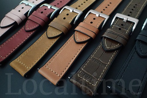 LIQUIDACIÓN Correa de reloj híbrida de cuero de becerro y silicona Elite liberación rápida 18-22 mm - Imagen 3 de 28