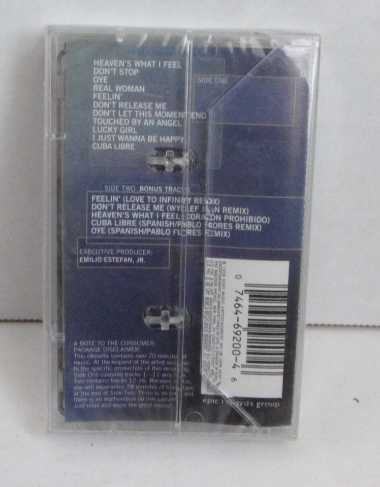 VINTAGE 1998 Gloria Estefan Gloria! Cassette NOS NIP - Image 2 of 2