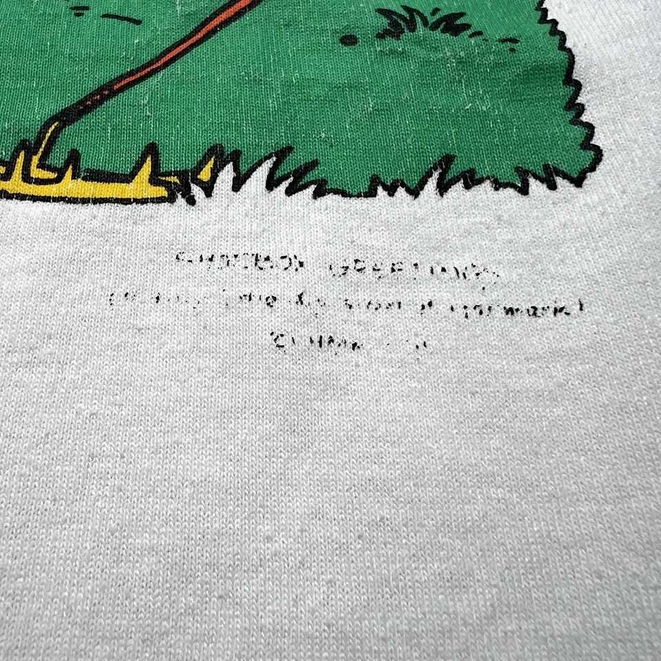 Camisa De Colección Años 80 90 Sello Dibujos Animados Padres Trabajo de Césped Nunca Hecho Talla XL Foto 3 de 4