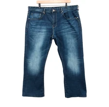 Buffalo David Bitton Jeans Mens 39x27.5 (Tag 38x30) King-X Slim Boot *HEMMED