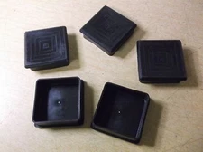 NEW Caplugs 1-3/4" Square Black Caps, Lot of 5  *FREE SHIPPING*