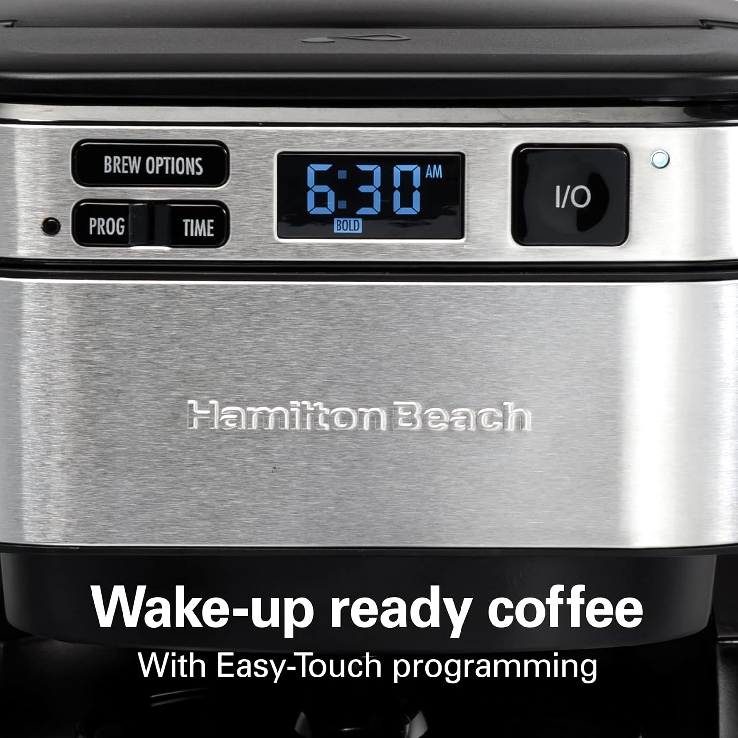 Hamilton Beach Programmable Coffee Maker, 12 Cups, Front Access Easy
