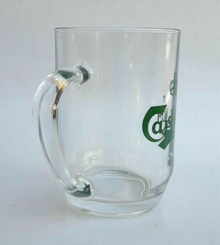 2x Carlsberg Beer Pint Glass Mug Green Logo Denmark Vintage Collectible Advertis - Picture 6 of 8