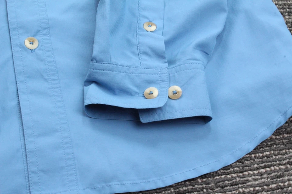 White Sierra Insect Shield Mens Blue Outdoor Long Sleeve Shirt Medium - Image 3 of 4