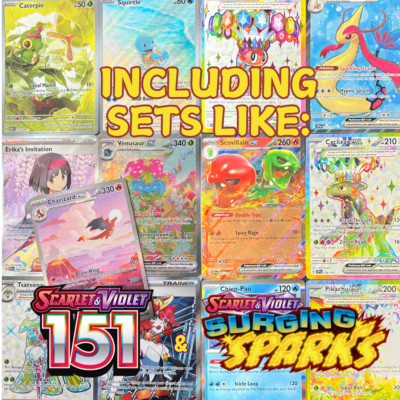 Pokemon 50 Card Lot 1 Ultra Rare EX GX V + 50 Authentic Cards + GUARANTEED BONUS
