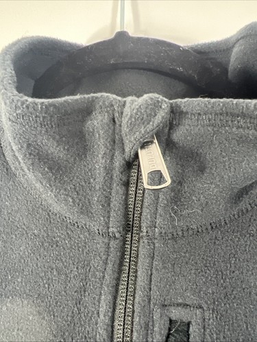 Duluth Trading Co Mens Black Fleece Gorpcore Outdoor Hiking Full Zip Vest Size M - Picture 3 of 9