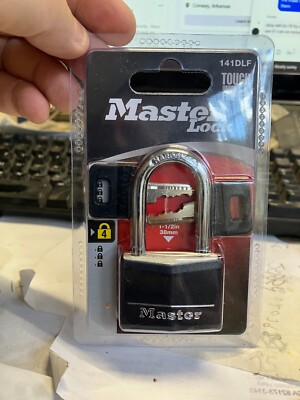 Master Lock 141DLF Black Covered Solid Body Padlock