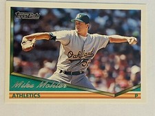 1994 Topps Gold #282 Mike Mohler Oakland Athletics