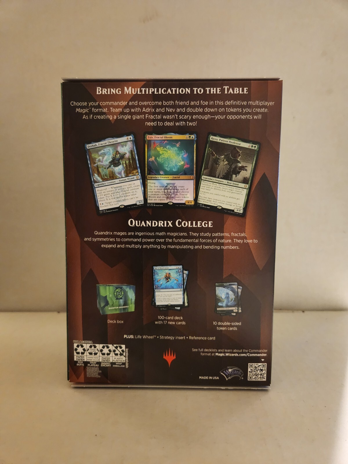 MTG commander deck sealed Strixhaven Quantum Quandrix Adrix and Nev, Twincaster eBay