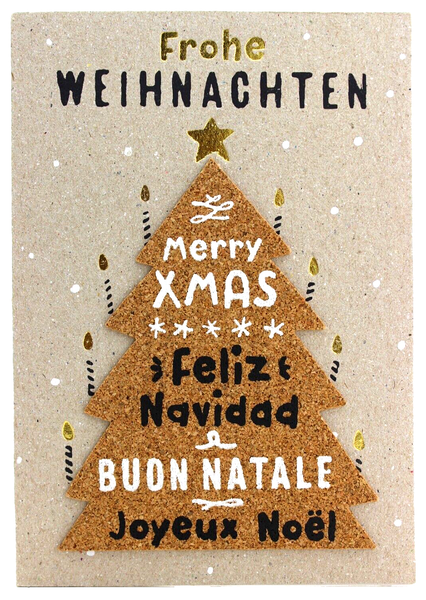 Handgefertigte Weihnachtskarte Karte Frohe Weihnachten GrußKarte Handarbeit-image