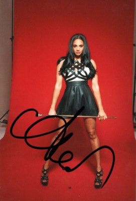 BRITAIN'S GOT TALENT: ALESHA DIXON SIGNED 6x4 SEXY PORTRAIT PHOTO+COA*MIS-TEEQ*