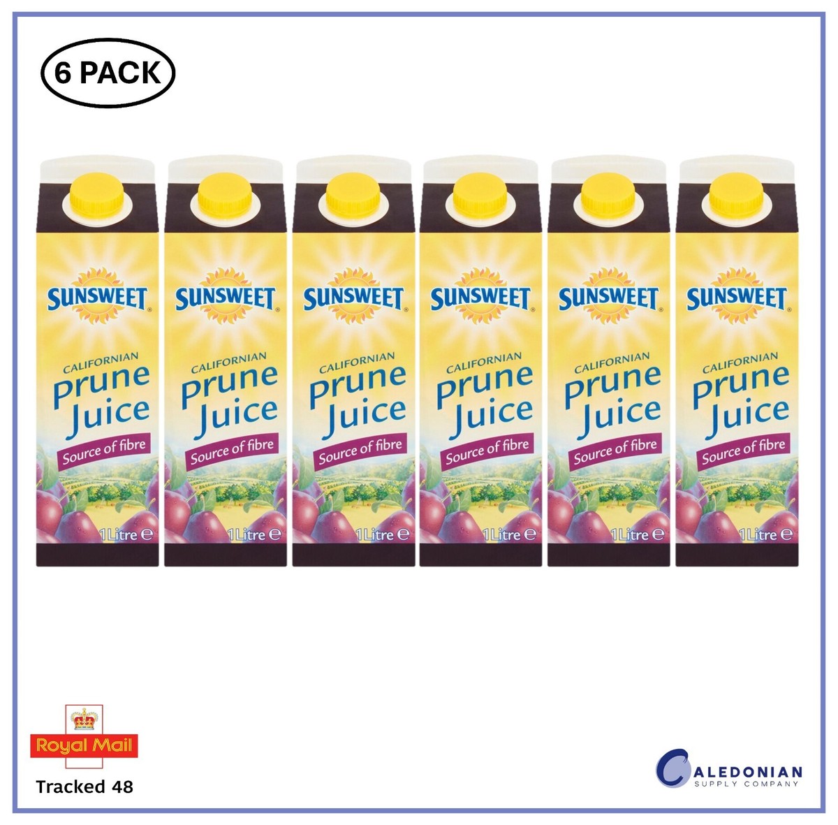 Sunsweet Californain Prune Juice Litre (6 Pack) UK
