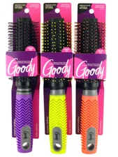GOODY COLOR CRUSH NEON BALL TIPPED BRISTLE ROUND HAIR BRUSH   - 1 CT. (06872)