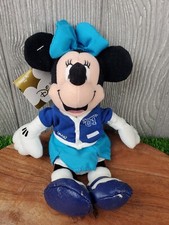 Disney Store Minnie Mouse 8" Class of 2001 Letterman Bean Bag Plush Set w Jacket