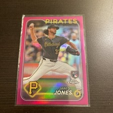 2024 Topps Chrome Jared Jones #96 Pink Refractor Rookie Pittsburgh Pirates +Base