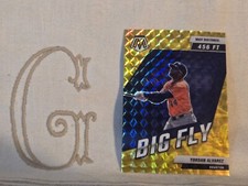 Yordan Alvarez, Astros, 2022 Panini Mosaic Big Fly Yellow Reactive #'d/99 BF-6🇬