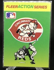 CINCINNATI REDS. 1980s Fleer Vintage Baseball Sticker.