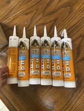 6 Gorilla Waterproof Caulk  Seal 100 Silicone Sealant, 10oz Each